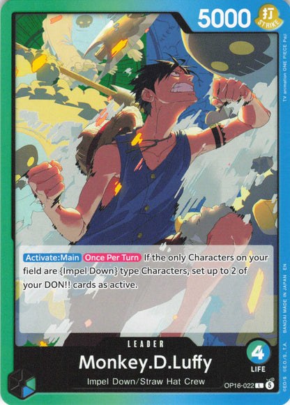 The Time of Battle #OP16-022 Monkey.D.Luffy (022)