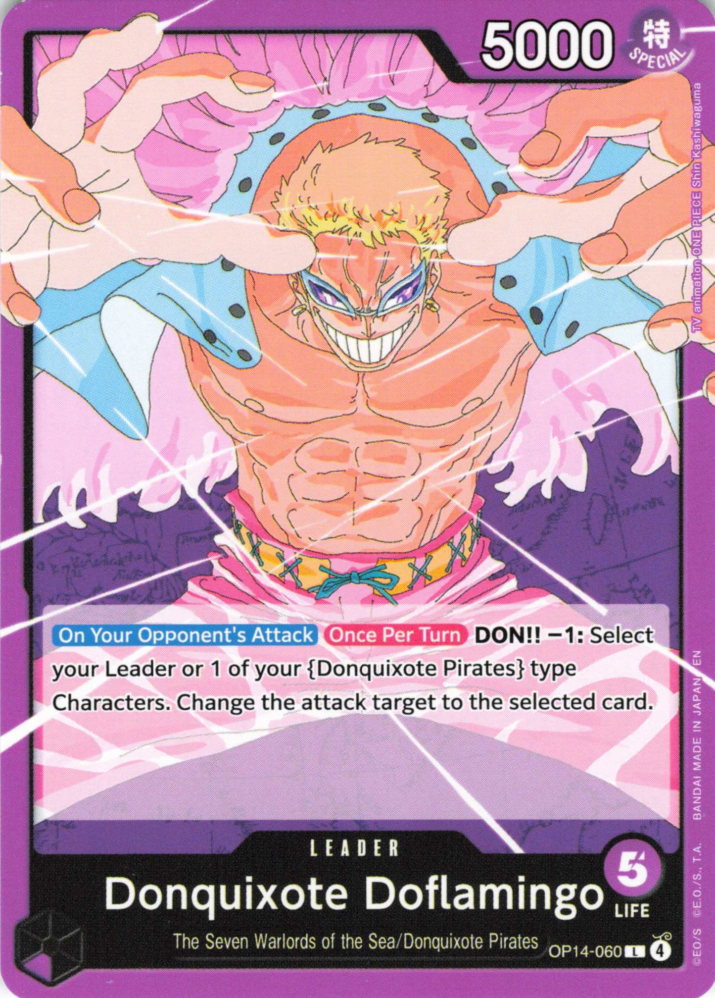 The Azure Sea's Seven #OP14-060 Donquixote Doflamingo
