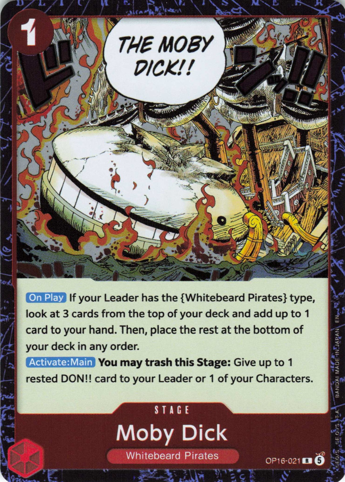 The Time of Battle #OP16-021 Moby Dick
