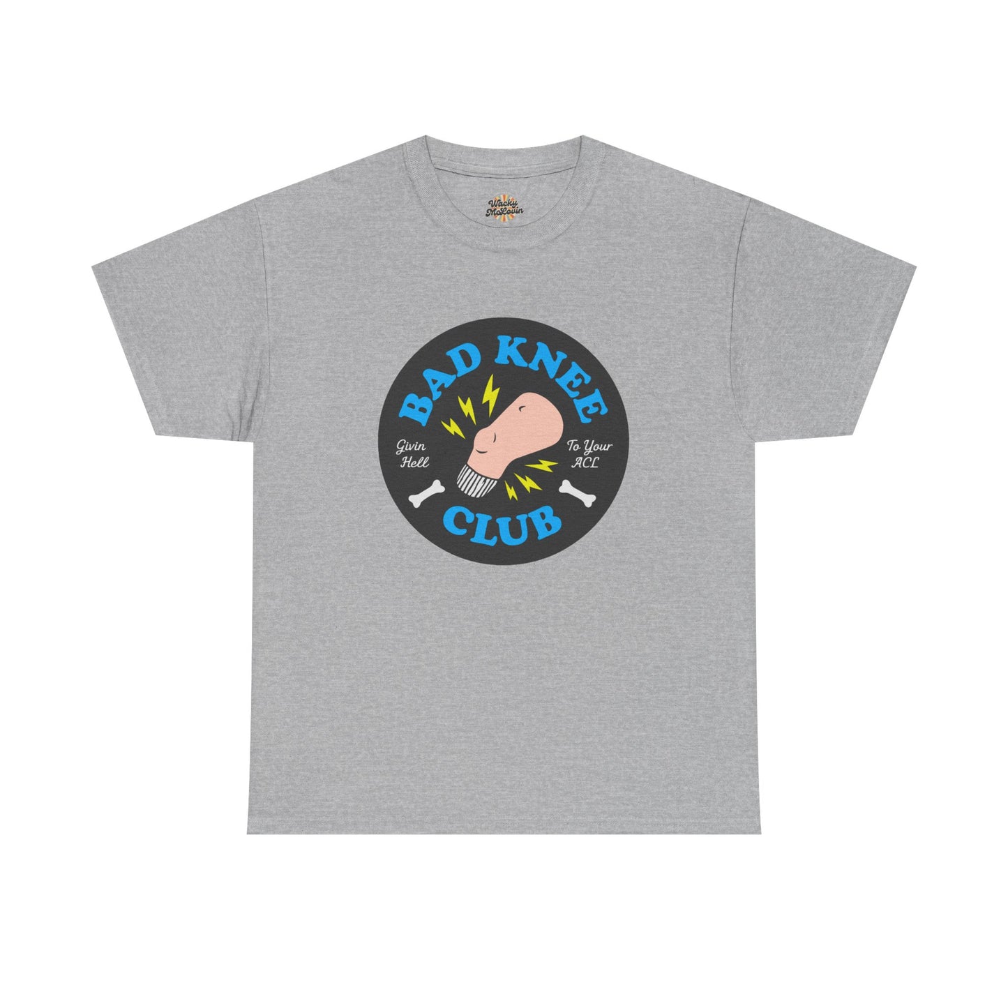 Bad Knee Club T-Shirt | Funny Knee Pain Illustration, Medical Humor Tee