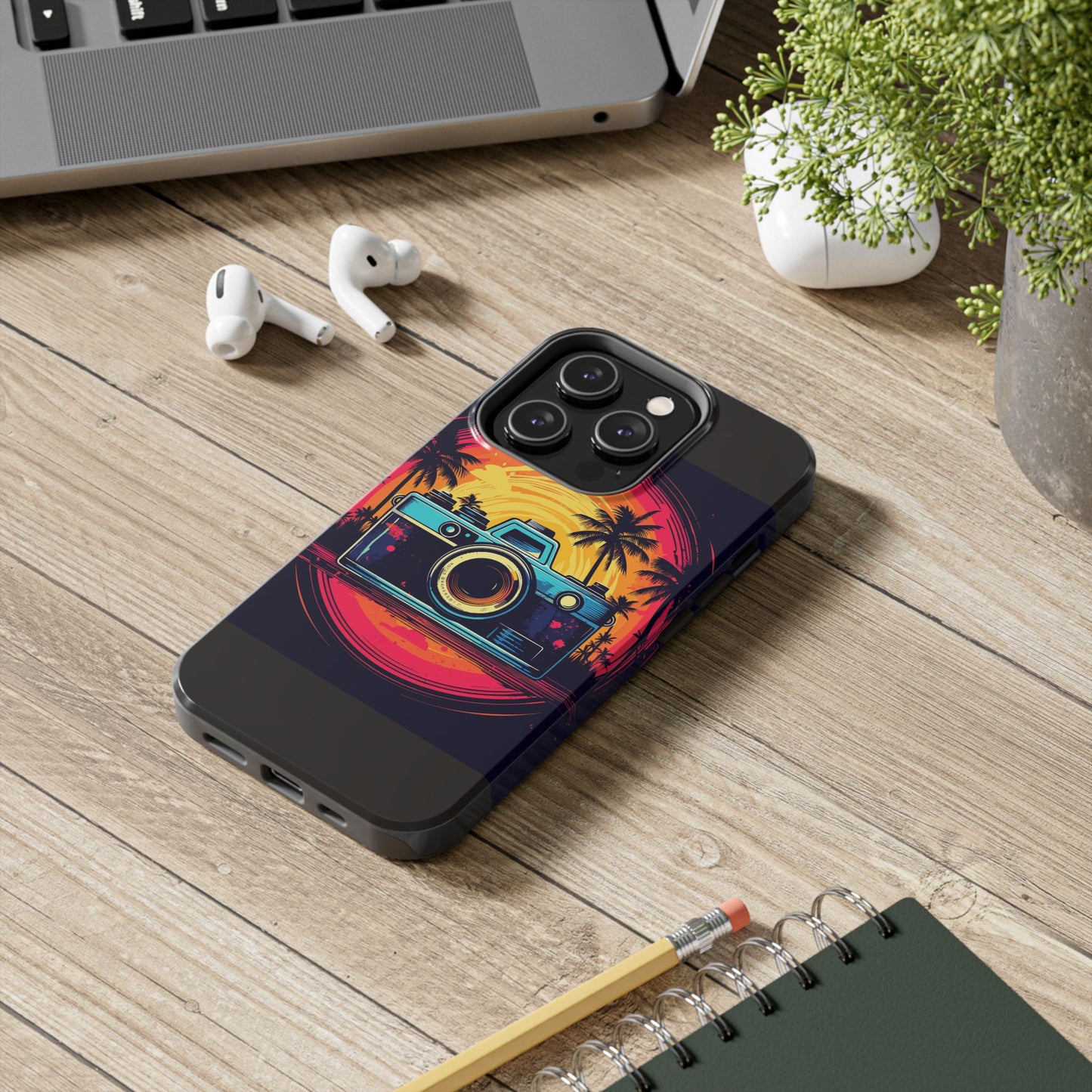 Retro Camera Sunset Tough Phone Case