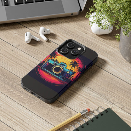 Retro Camera Sunset Tough Phone Case