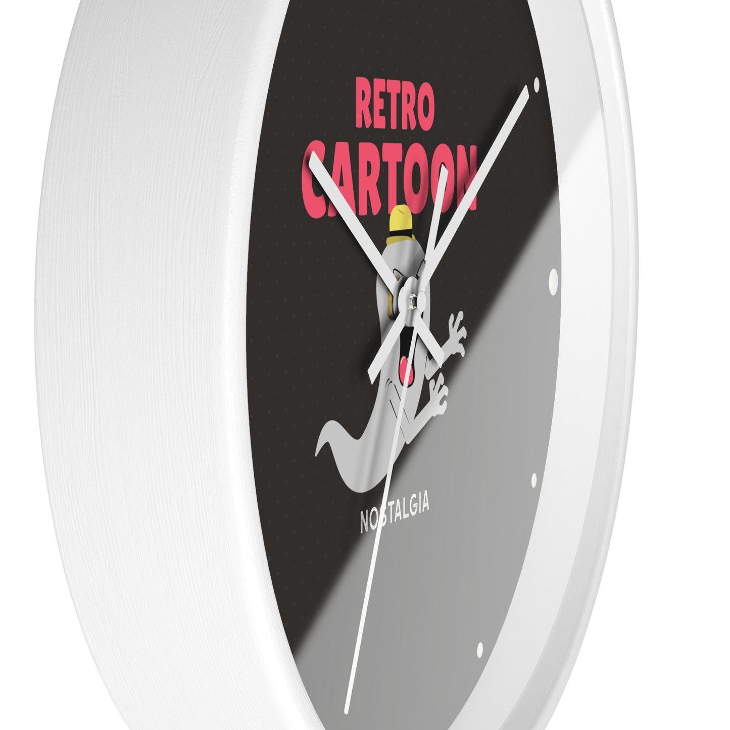 Retro Cartoon Ghost Wall Clock