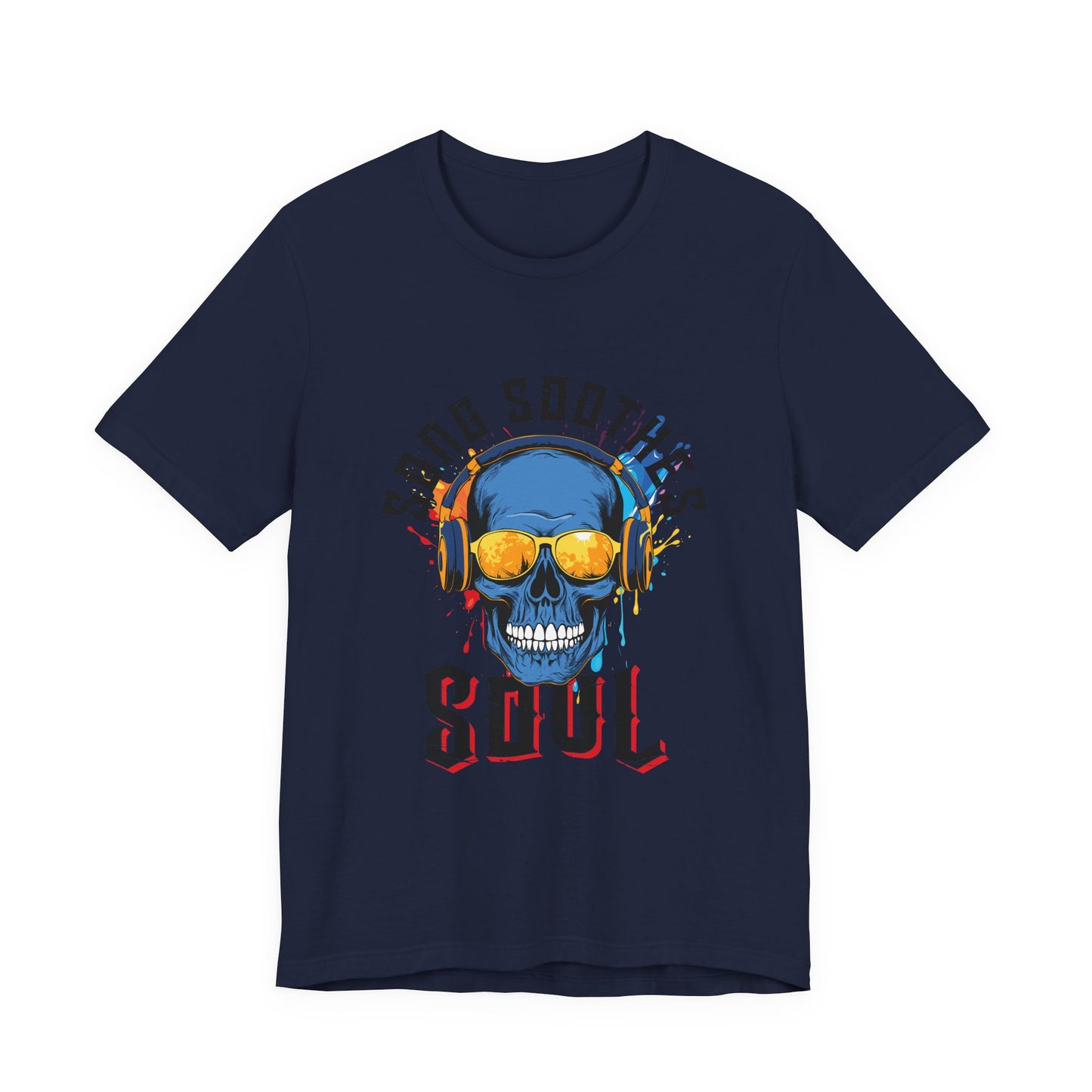 Song Soothes the Soul Skull Headphones Tee