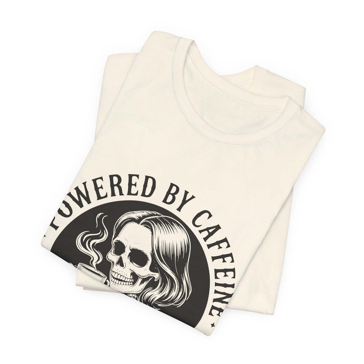Powered by Caffeine and Chaos Skeleton Tee