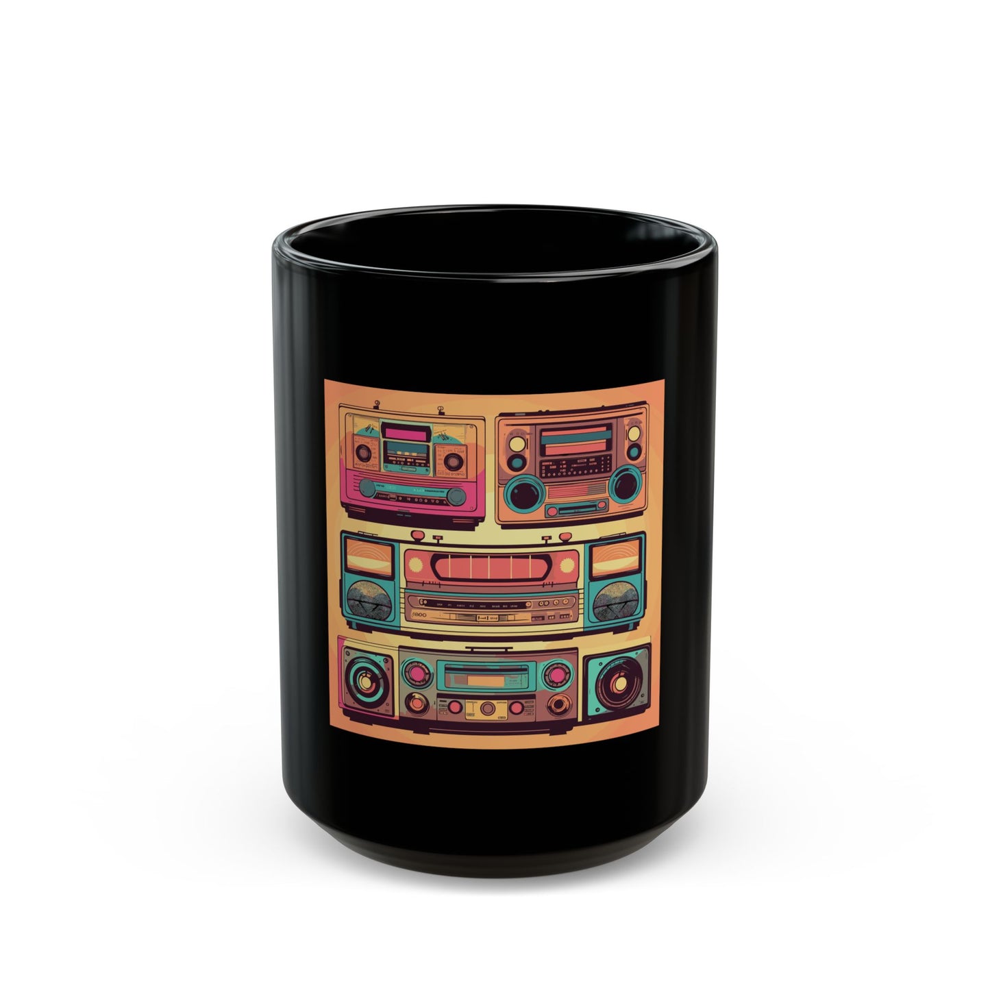 Boombox Collection Black Mug