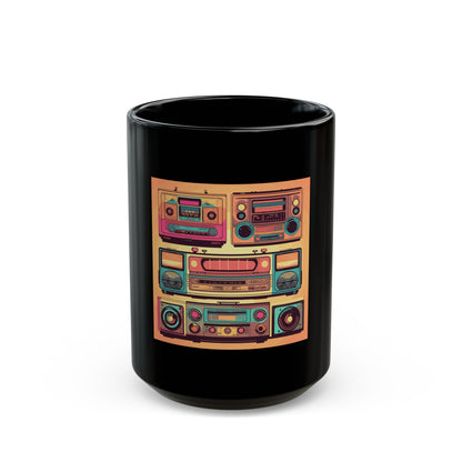 Boombox Collection Black Mug