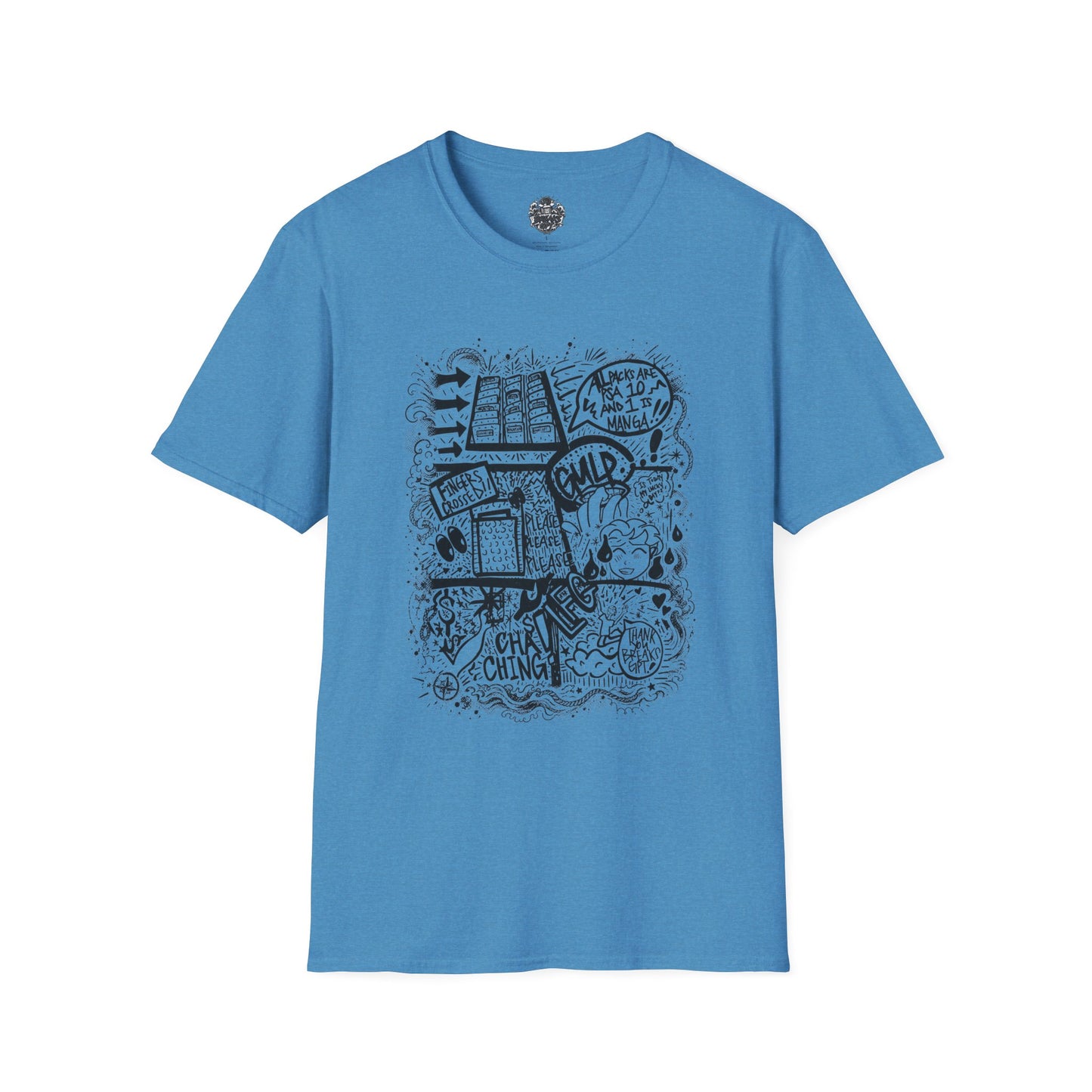 BreaksGPT Manga Card Breaker T-Shirt | Pirate Trading Card Graphic Tee