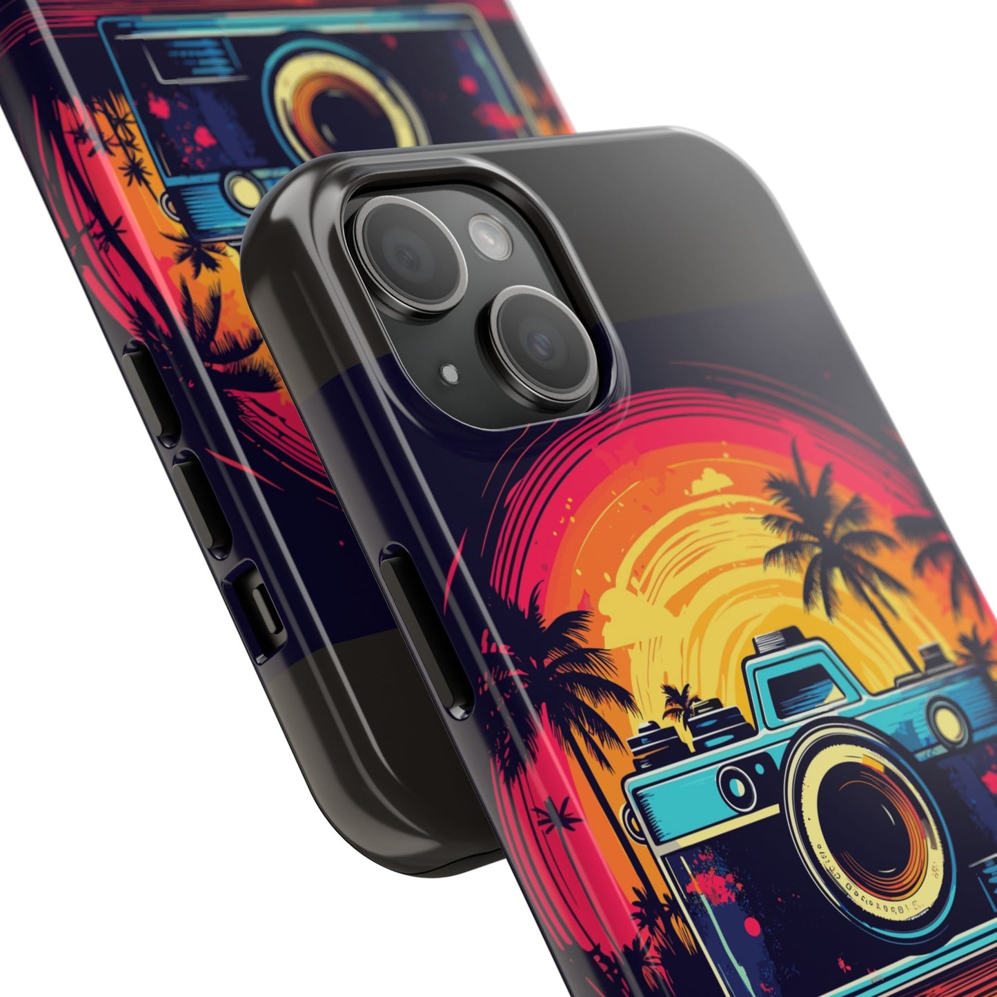 Retro Camera Sunset Tough Phone Case