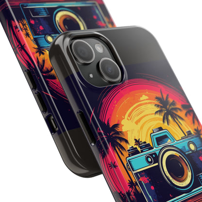 Retro Camera Sunset Tough Phone Case