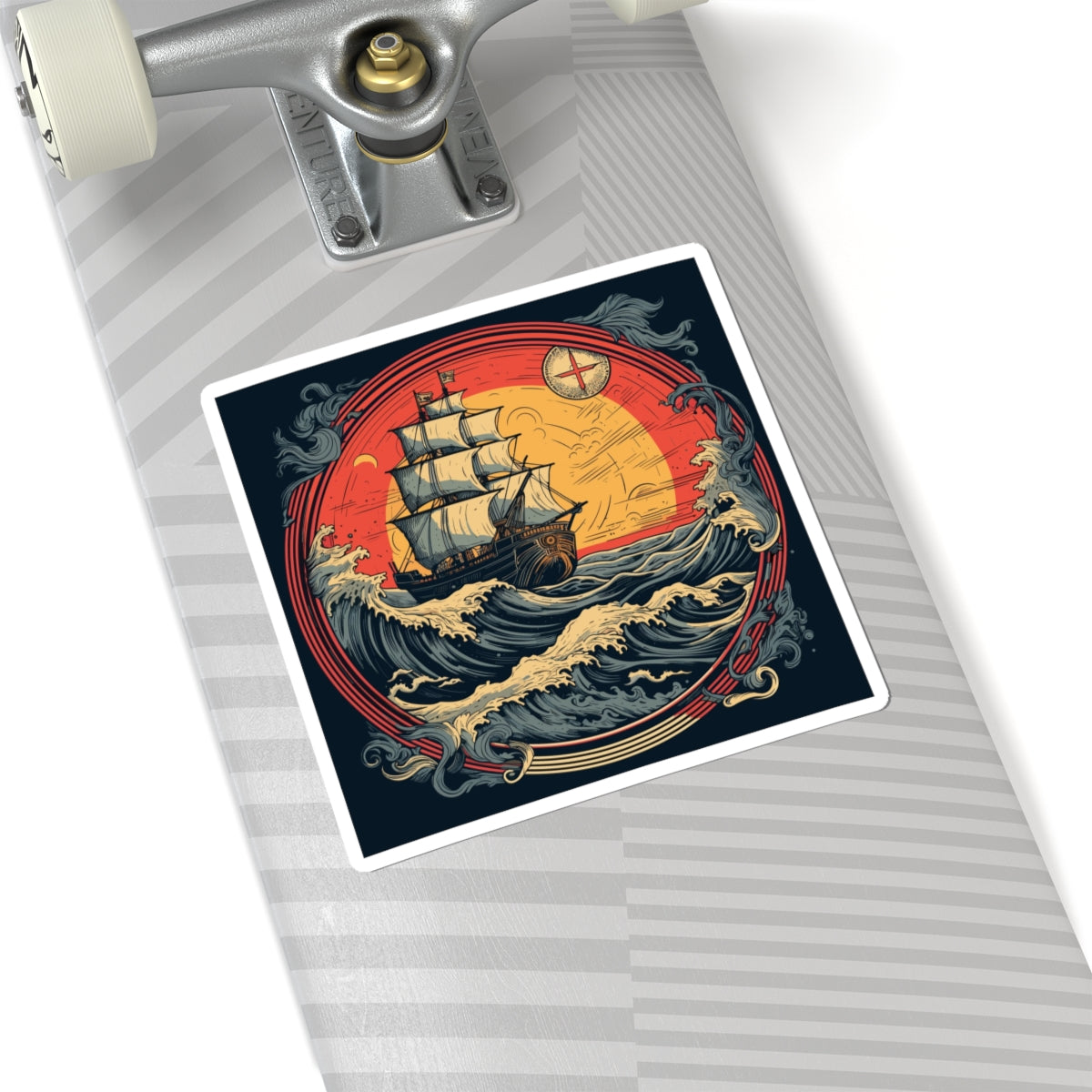 Tall Ship Storm Sticker