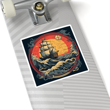 Tall Ship Storm Sticker