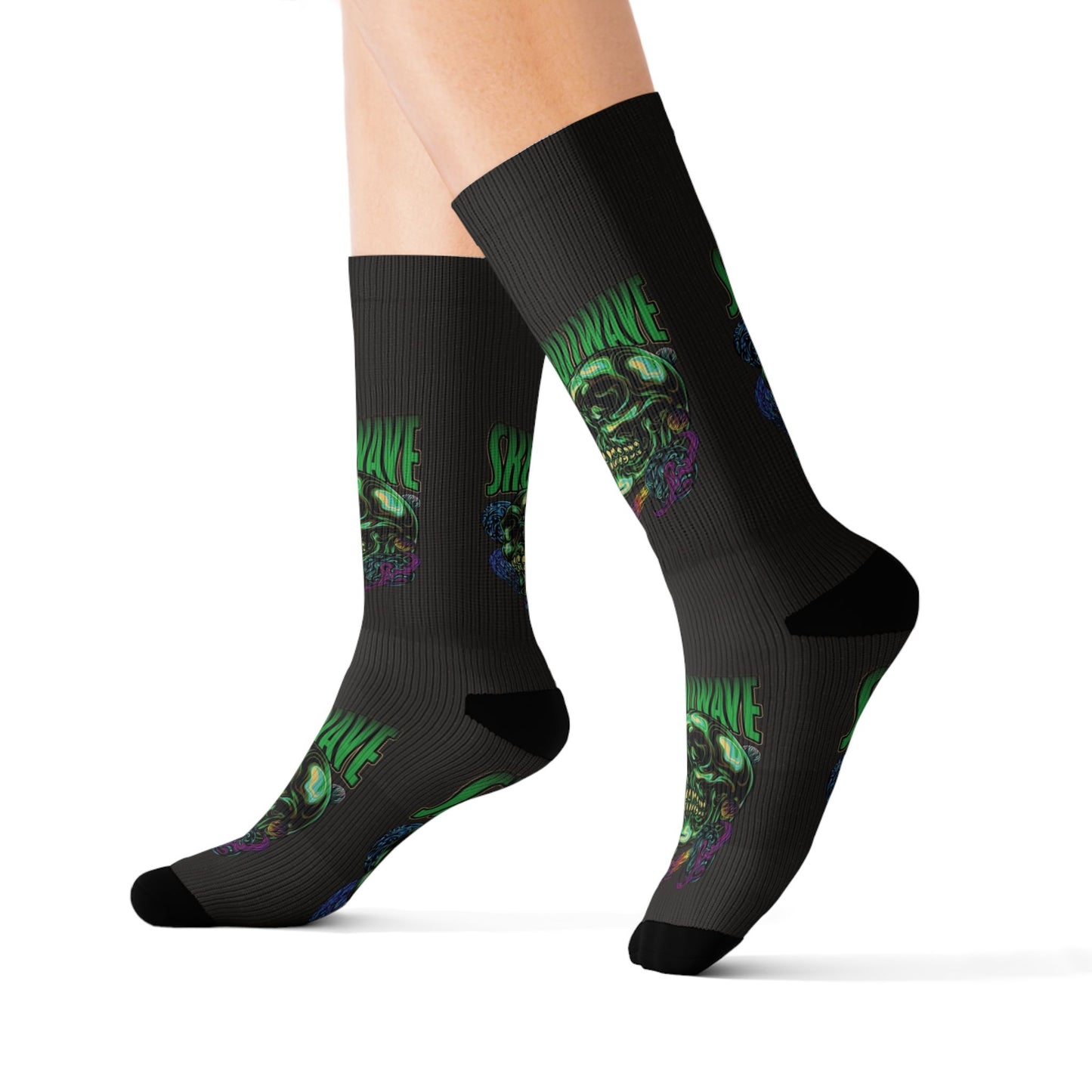 Skullwave Crew Socks
