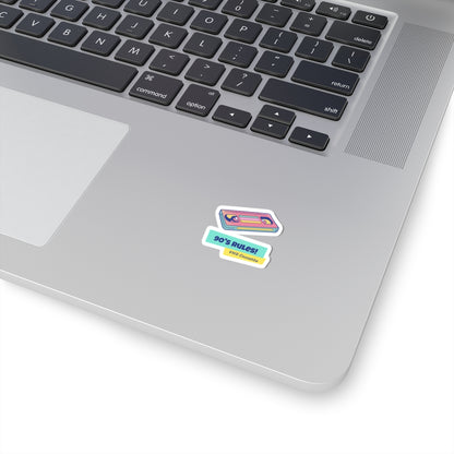 90's Rules! Kiss-Cut Sticker