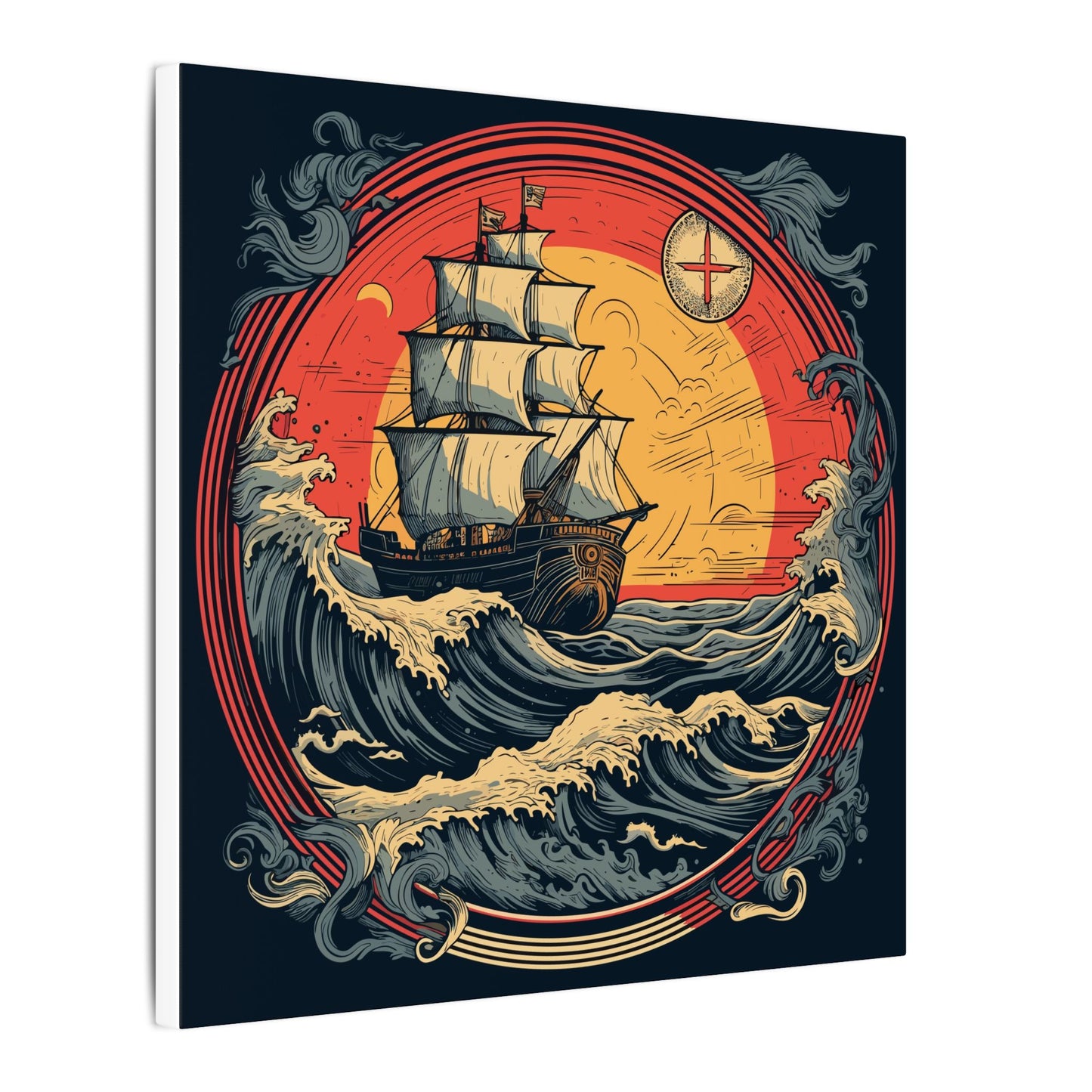Tall Ship Storm Canvas Print