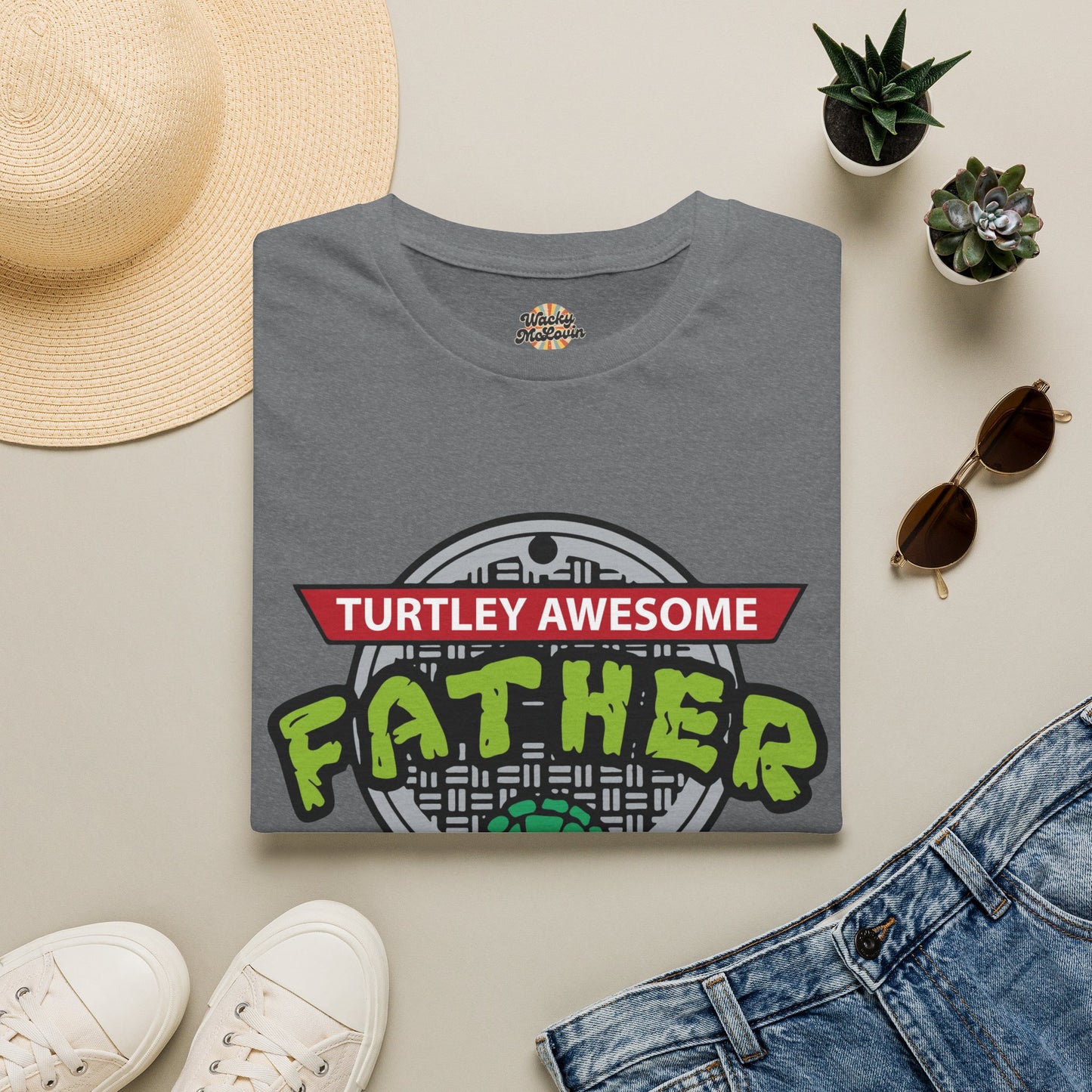 Turtley Awesome Father Tee