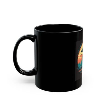 UFO Fleet Black Mug