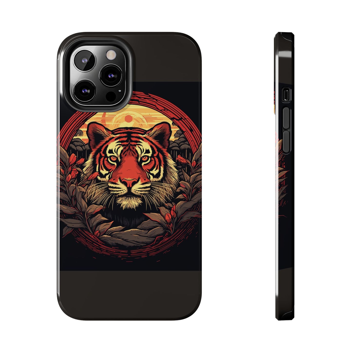 Tiger Wreath Tough Phone Case