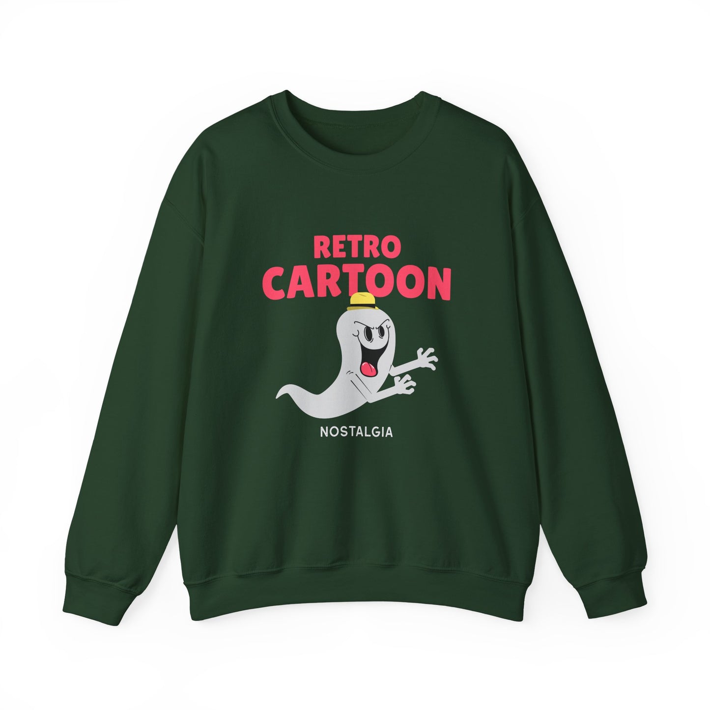 Retro Cartoon Ghost Sweatshirt