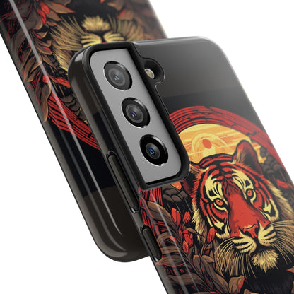 Tiger Wreath Tough Phone Case