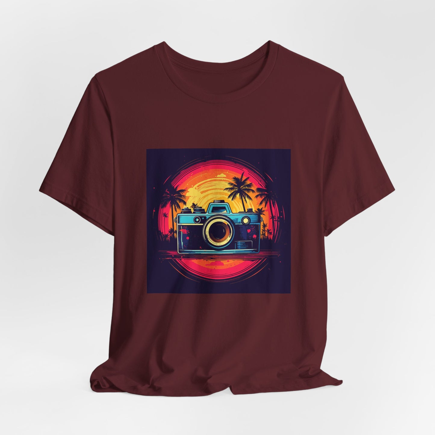 Retro Camera Sunset Tee