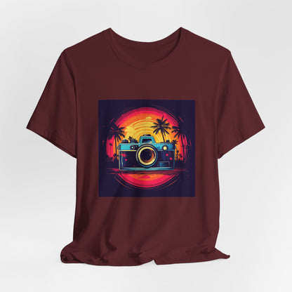 Retro Camera Sunset Tee