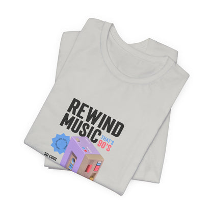 Rewind Music Cassette Tee