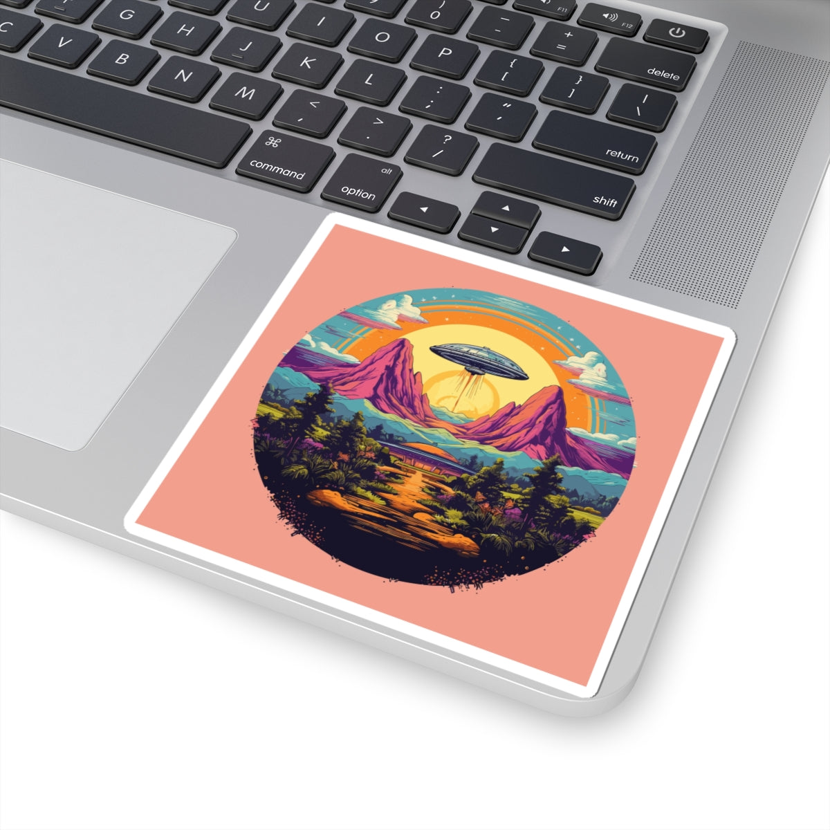 Rainbow Saucer Sticker