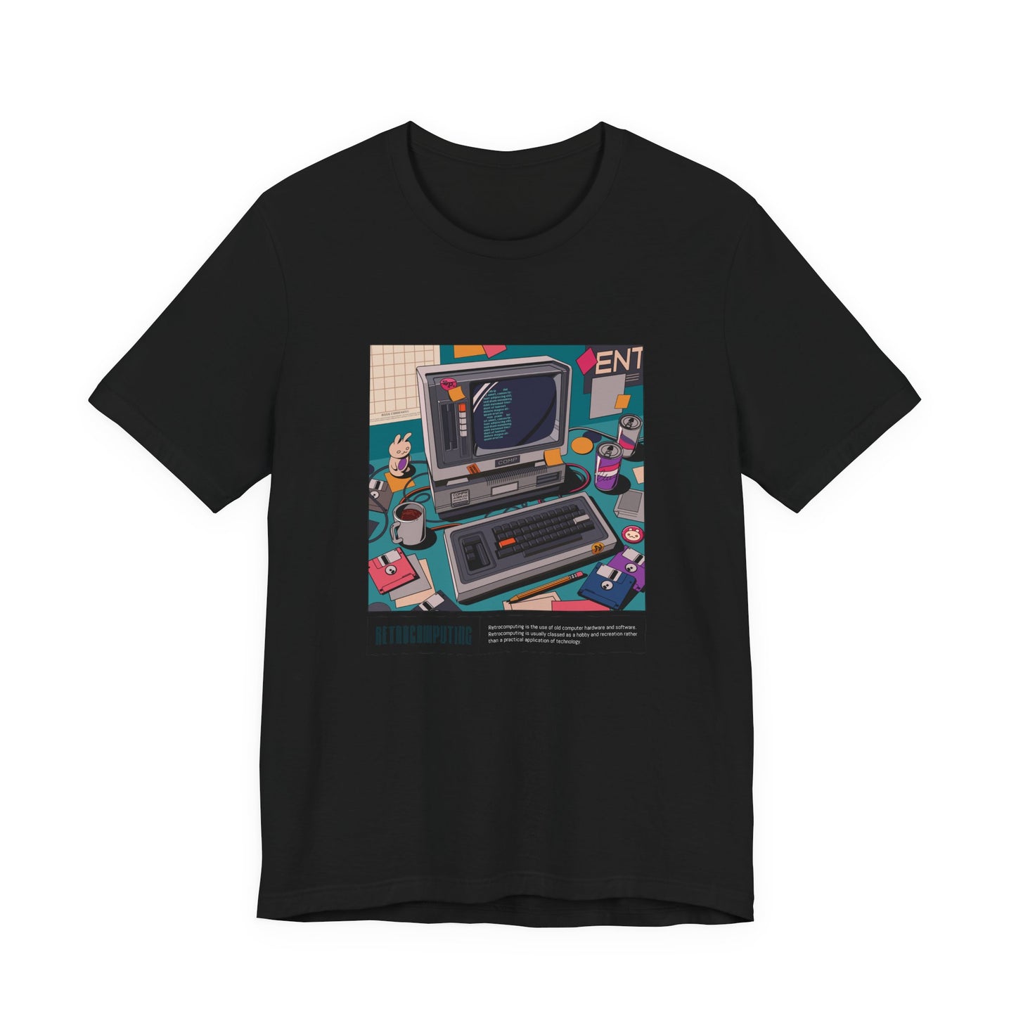 Retro Computing vintage computer soft Bella Canvas unisex tee