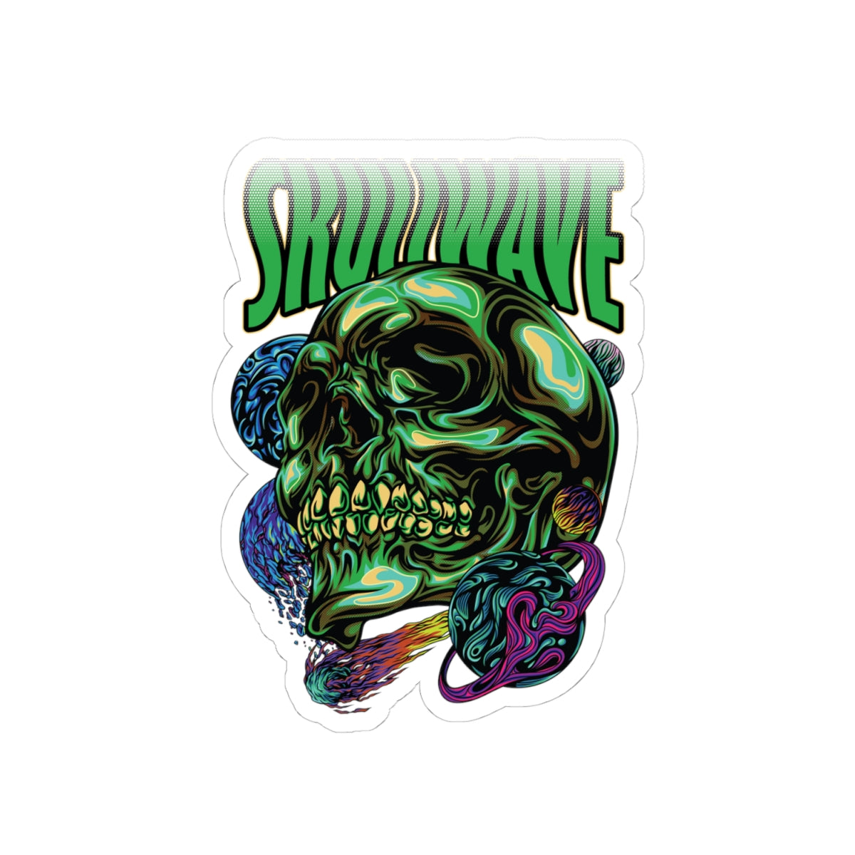 Skullwave Kiss-Cut Sticker