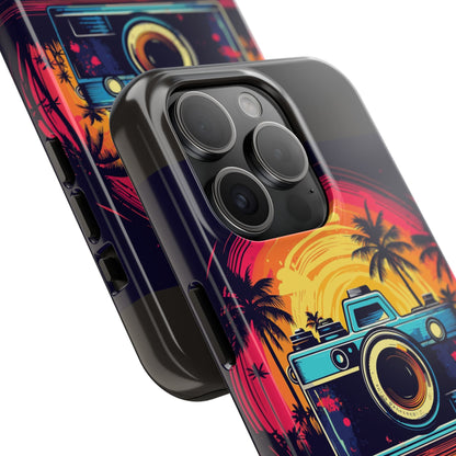 Retro Camera Sunset Tough Phone Case