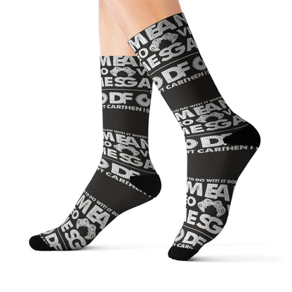 Anime, Video Games, or Food Crew Socks