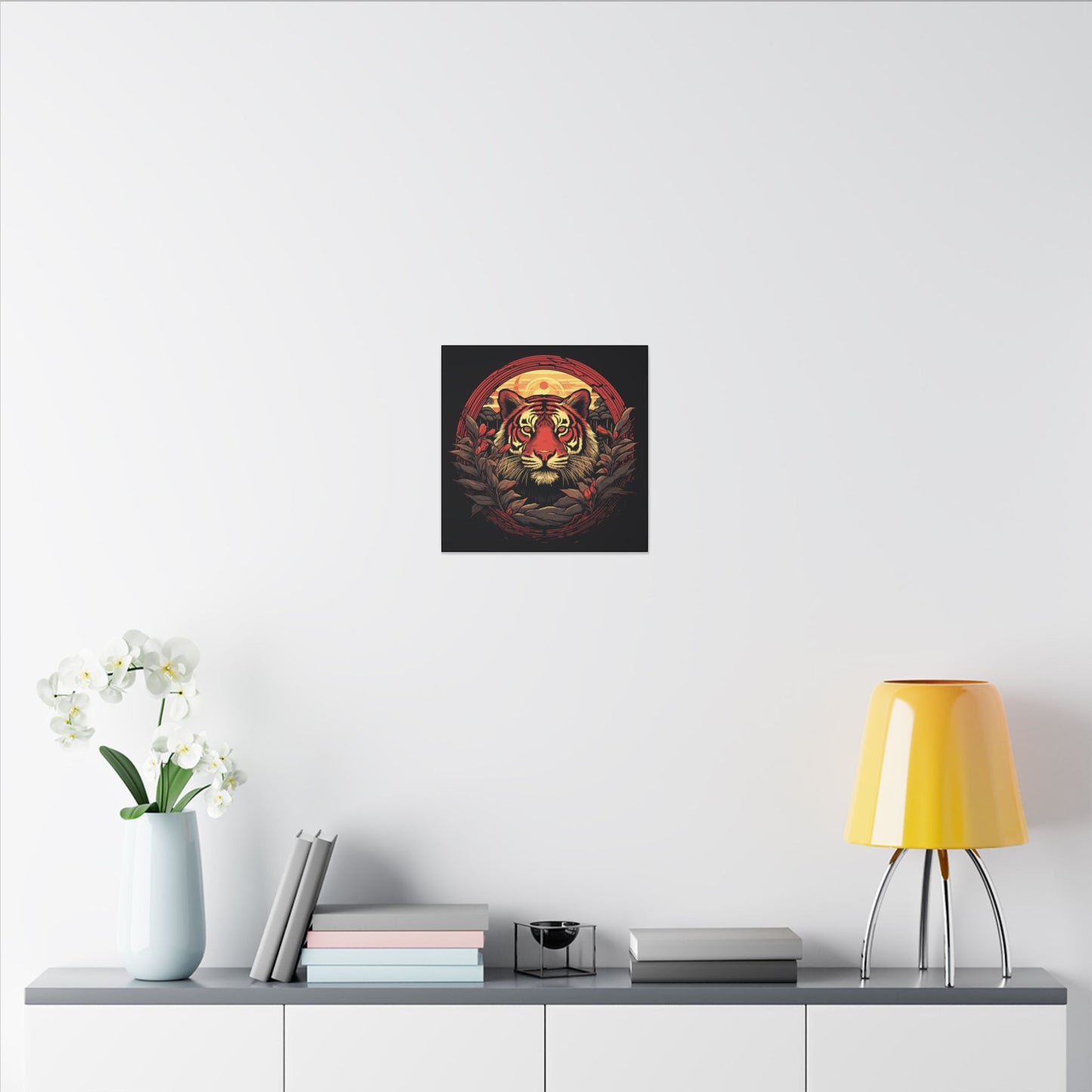Tiger Wreath Canvas Print