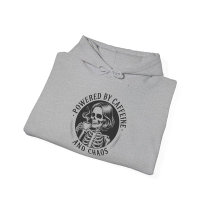 Powered by Caffeine and Chaos Hoodie