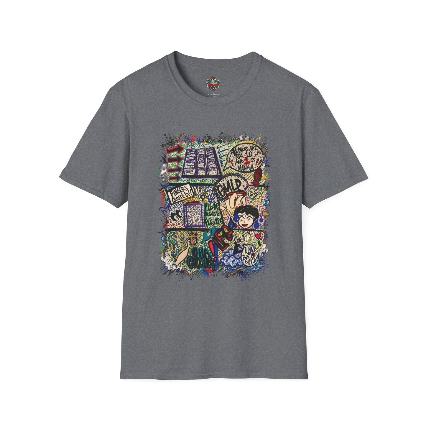 BreaksGPT Manga Card Breaker T-Shirt | Pirate Trading Card Graphic Tee Color Version