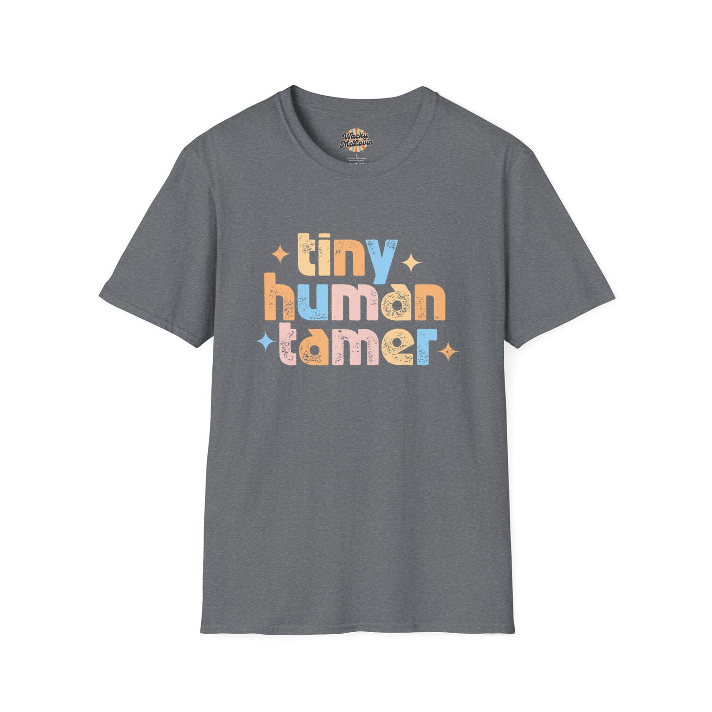 Tiny Human Tamer Retro Parenting Tee