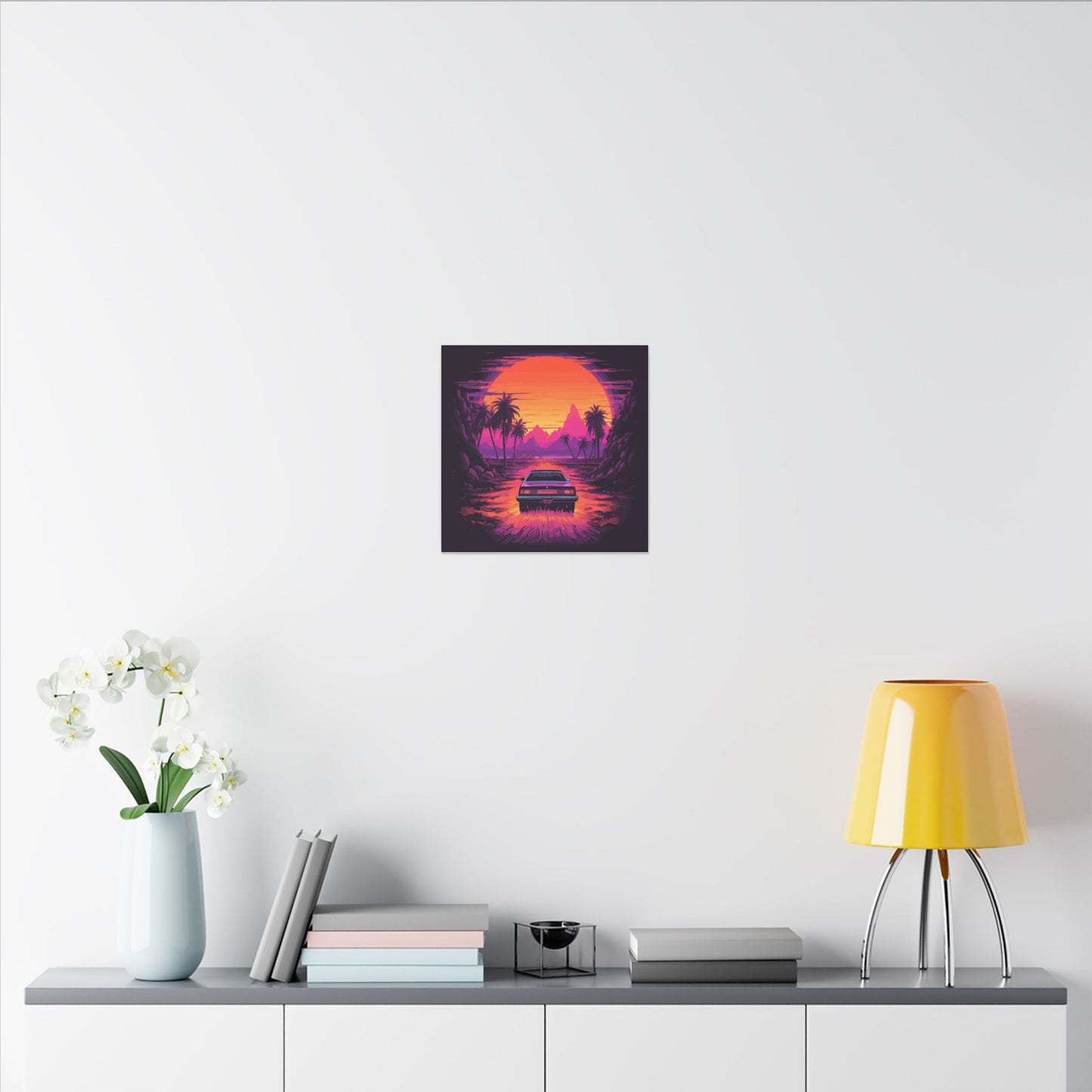 Drive-In Night Canvas Print