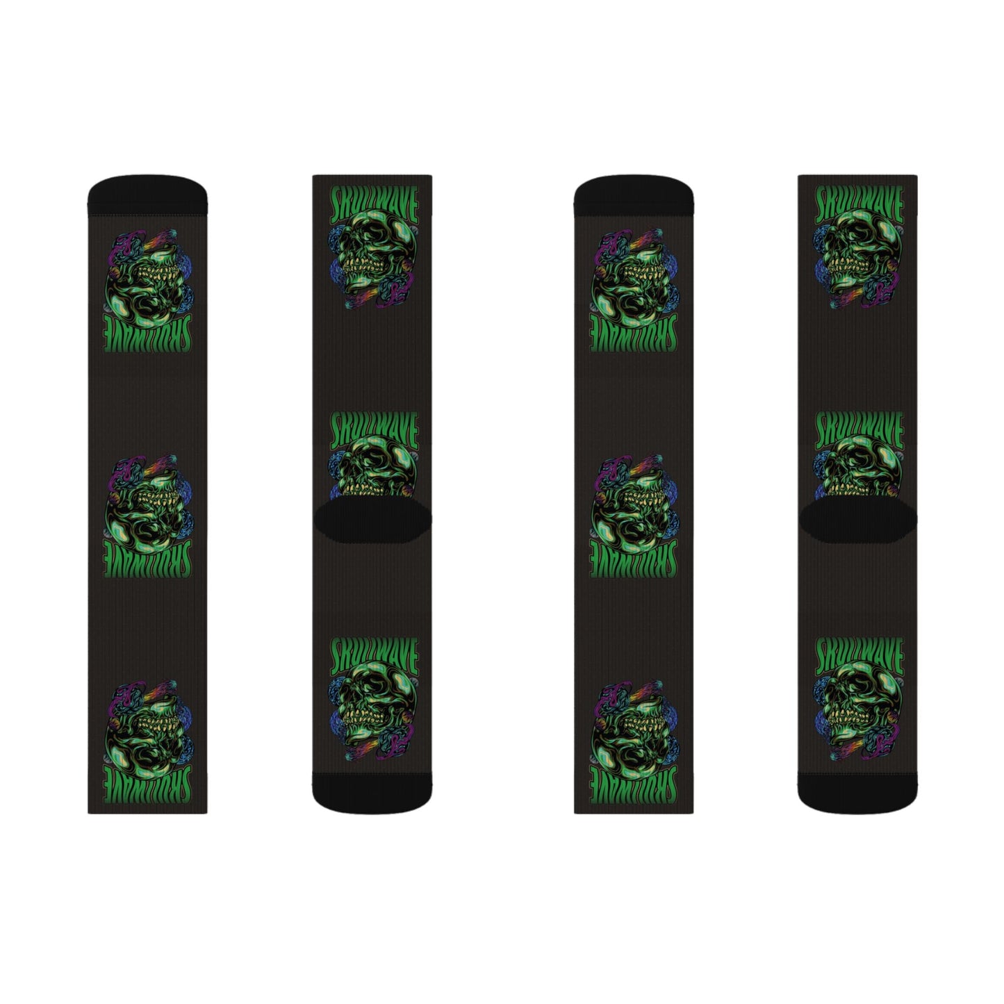 Skullwave Crew Socks