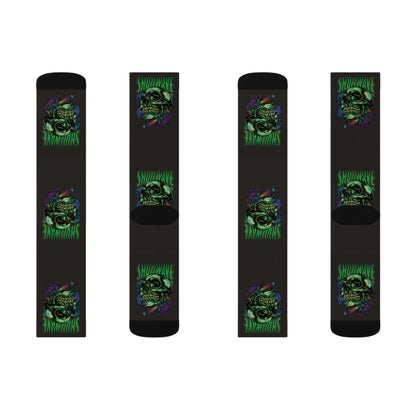 Skullwave Crew Socks