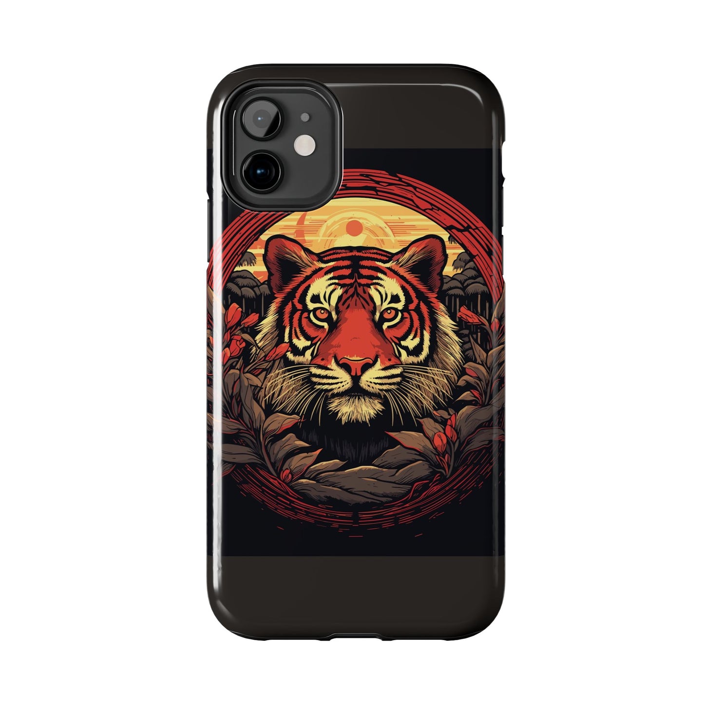 Tiger Wreath Tough Phone Case