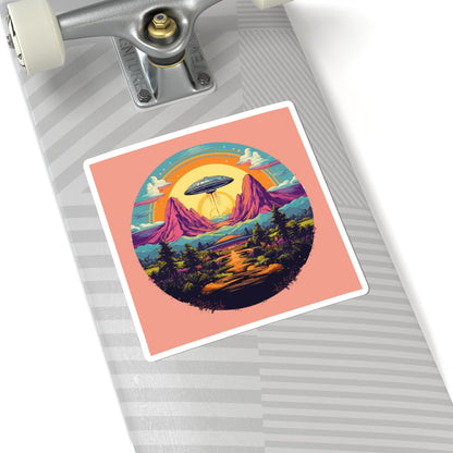 Rainbow Saucer Sticker