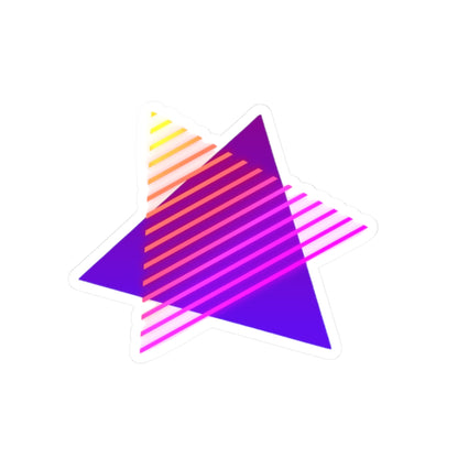 Neon Star Sticker