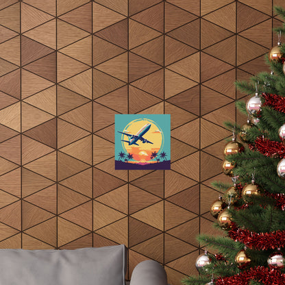 Jet Set Square Art Print