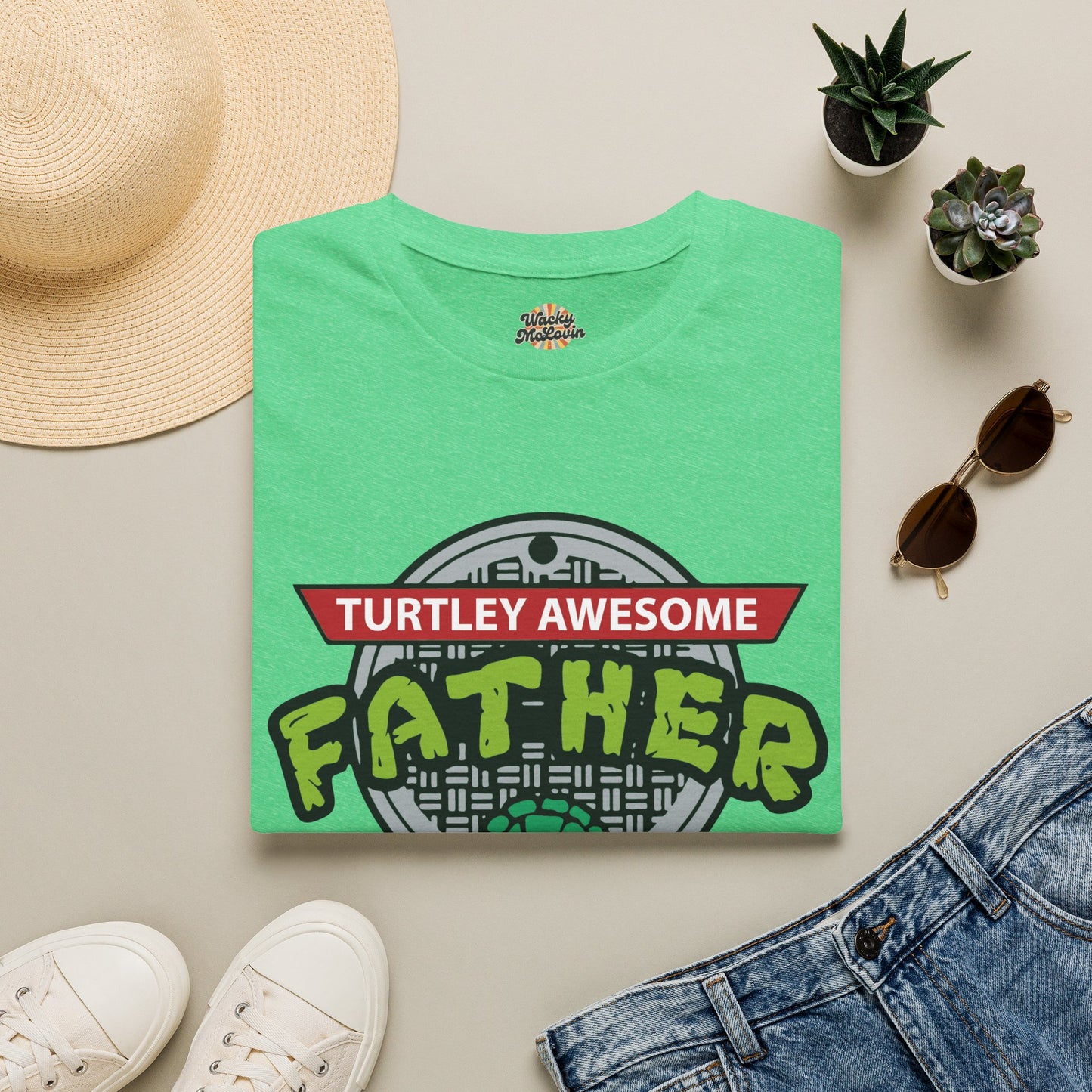 Turtley Awesome Father Tee