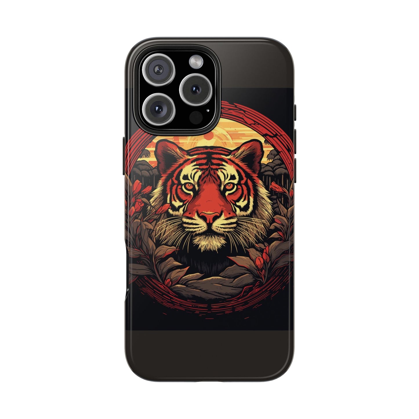Tiger Wreath Tough Phone Case