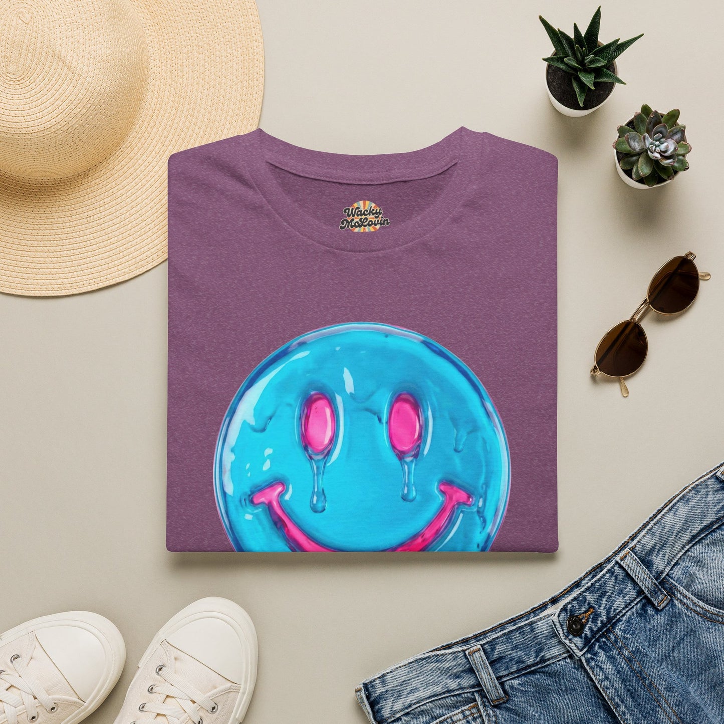 Melted Smile Vaporwave Tee