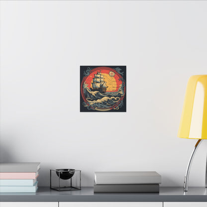 Tall Ship Storm Canvas Print
