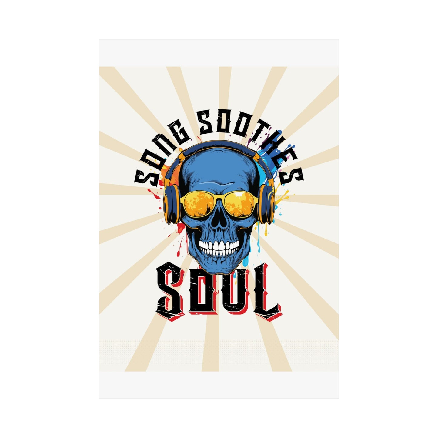 Song Soothes the Soul Retro Poster