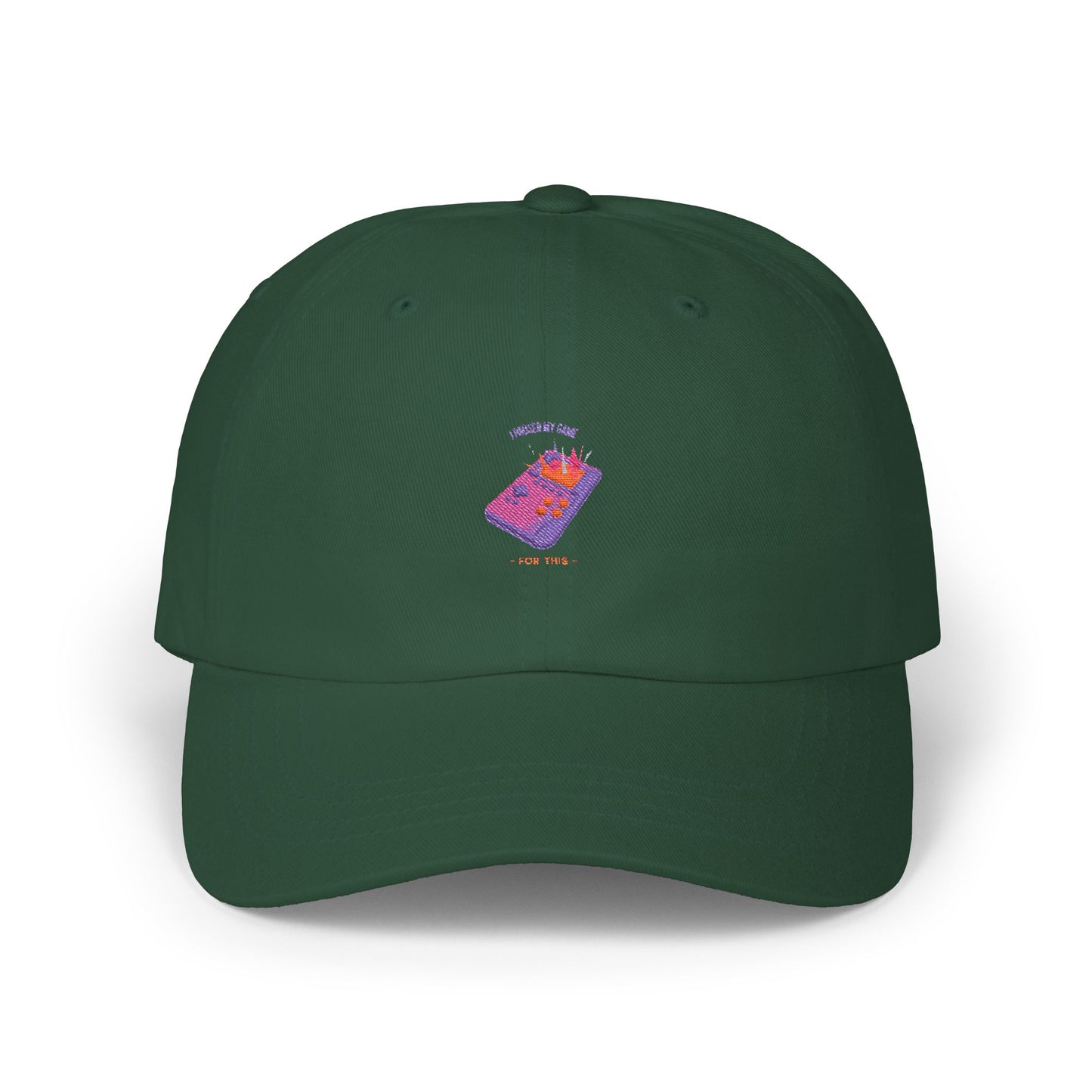 I Paused My Game For This printed low profile dad cap