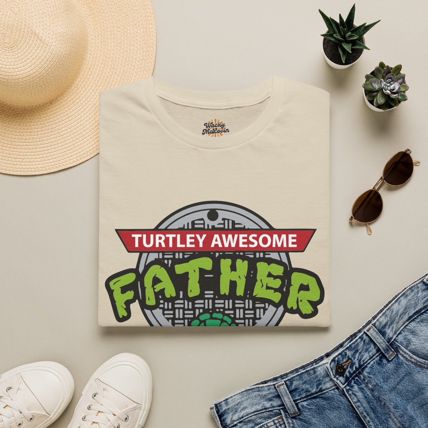 Turtley Awesome Father Tee
